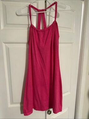 Women’s Pink Halter Strap Sundress
